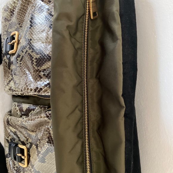 PRADA JEWELLED PYTHON MESSENGER BAG - Picture 12 of 16